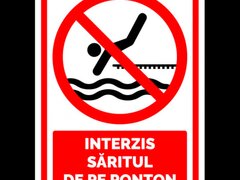 indicator de securitate interzis saritul de pe ponton