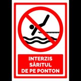 indicator de securitate interzis saritul de pe ponton